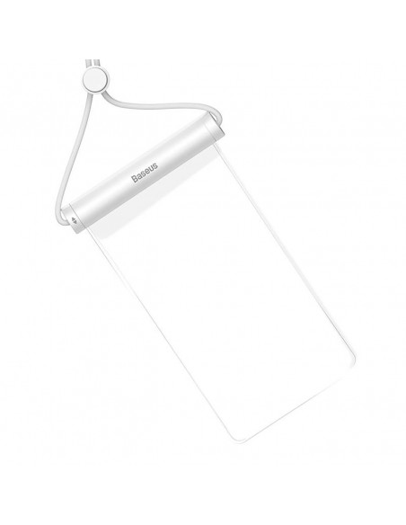 
Vandeniui atsparus dėklas 7,2 colio telefono su cilindrine sagtimi IPX8 AquaGlide - baltas
