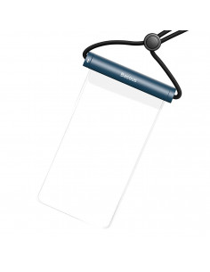 
Vandeniui atsparus dėklas 7,2 colio telefono su cilindrine sagtimi IPX8 AquaGlide - mėlynas
