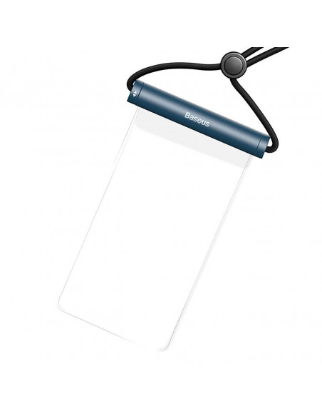 
Vandeniui atsparus dėklas 7,2 colio telefono su cilindrine sagtimi IPX8 AquaGlide - mėlynas
