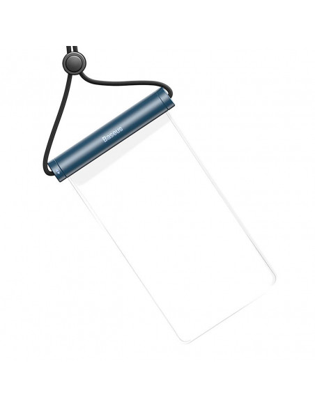 
Vandeniui atsparus dėklas 7,2 colio telefono su cilindrine sagtimi IPX8 AquaGlide - mėlynas
