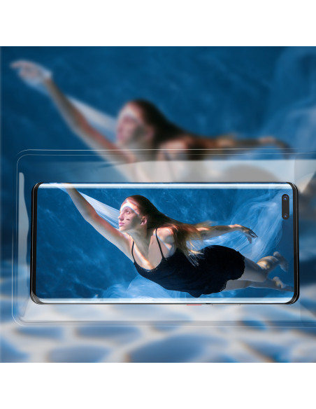 
Vandeniui atsparus dėklas 7,2 colio telefono su cilindrine sagtimi IPX8 AquaGlide - mėlynas
