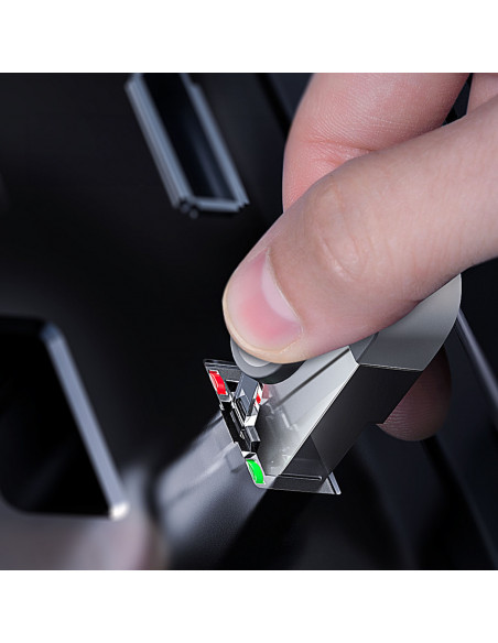 
RJ45 plokščias didelės spartos Ethernet CAT6 tinklo kabelis 1 m - juodas
