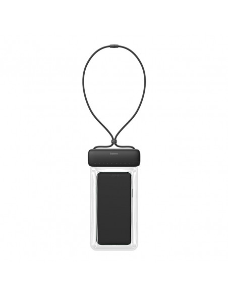 
„AquaGlide IPX8“ vandeniui atsparus telefono dėklas 7,2 colio telefonui su slankiojančia užrakto sistema – juodas
