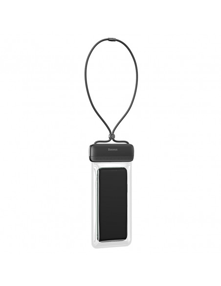 
„AquaGlide IPX8“ vandeniui atsparus telefono dėklas 7,2 colio telefonui su slankiojančia užrakto sistema – juodas
