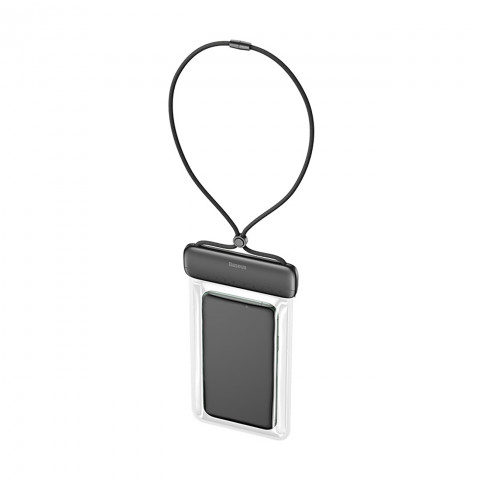 
„AquaGlide IPX8“ vandeniui atsparus telefono dėklas 7,2 colio telefonui su slankiojančia užrakto sistema – juodas
