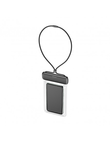 
„AquaGlide IPX8“ vandeniui atsparus telefono dėklas 7,2 colio telefonui su slankiojančia užrakto sistema – juodas
