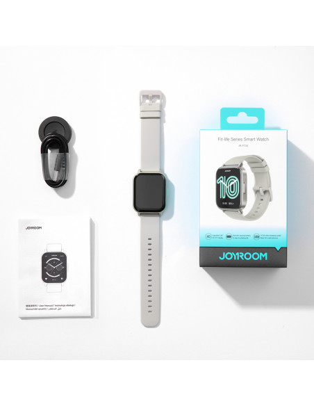 
„Fit-Life JR-FT3S“ išmanusis laikrodis su skambučių atsiliepimo funkcija – titano spalvos
