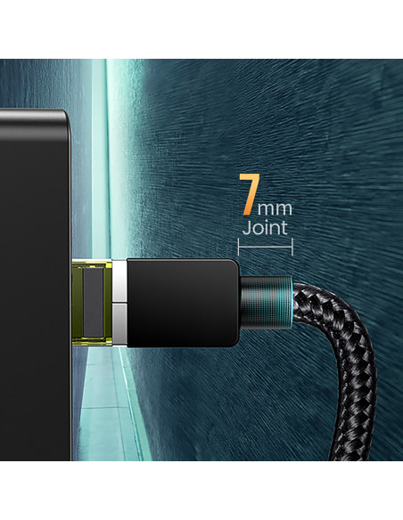 
Ethernet RJ45 Cat 7 10Gbps pintas patch laidas tinklo kabelis 0,5 m - juodas
