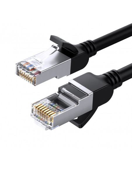 
RJ45 Ethernet Cat 6 U/ UTP apvalus tinklo kabelis, 2 m, juodas
