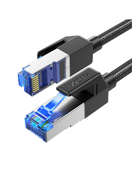 
Ethernet jungties laidas RJ45 Cat8 tinklo kabelis vario šerdimi 1,5 m - juodas
