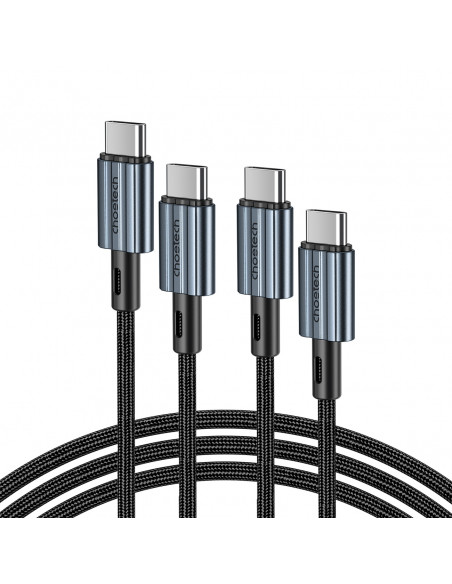 
XCC-1014 pintas USB-C - USB-C PD 60W laidas - pilkas
