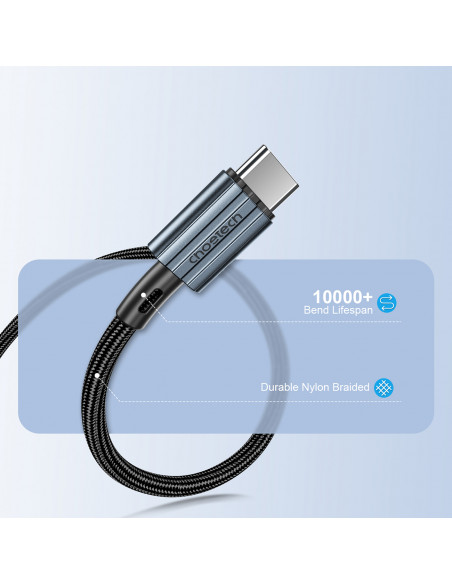 
XCC-1014 pintas USB-C - USB-C PD 60W laidas - pilkas
