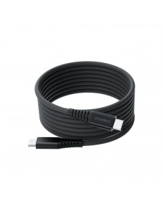 
USB-C-USB-C laidas su magnetiniu organizatoriumi PD 3.1 240W 1,8 m - juodas
