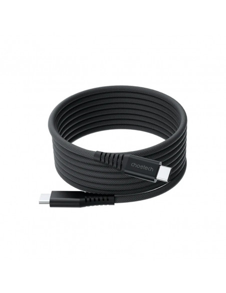 
USB-C-USB-C laidas su magnetiniu organizatoriumi PD 3.1 240W 1,8 m - juodas
