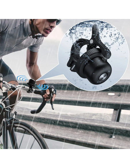 
„Tag Bicycle Bell“ dviračių sekiklis dviračio skambučio formos – juodas
