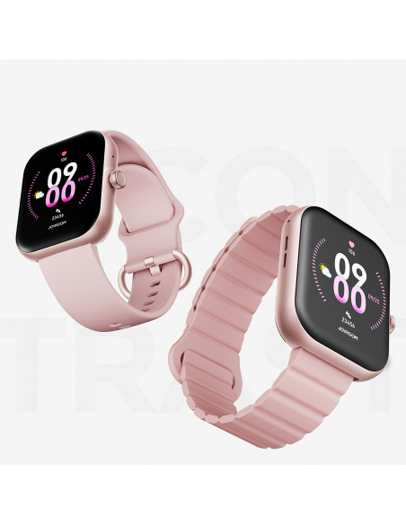 
„Fit-Life JR-FT5 Plus“ išmanusis laikrodis su skambučių atsiliepimo funkcija – rožinis
