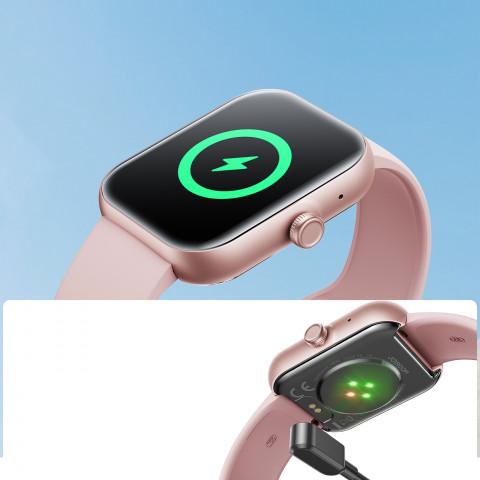 
„Fit-Life JR-FT5 Plus“ išmanusis laikrodis su skambučių atsiliepimo funkcija – rožinis
