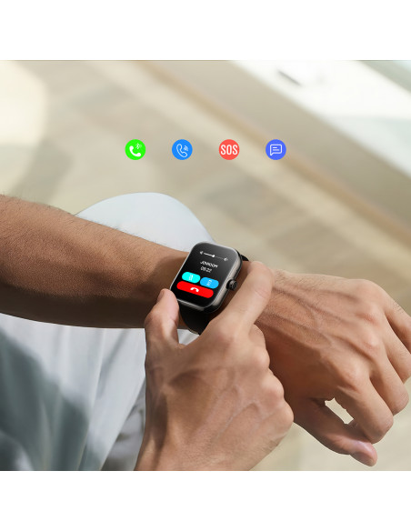 
„Fit-Life JR-FT5 Plus“ išmanusis laikrodis su skambučių atsiliepimo funkcija – rožinis
