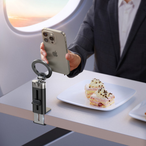 
Magnetinis kelioninis stovas telefonams iki 7,0 colių – juodas
