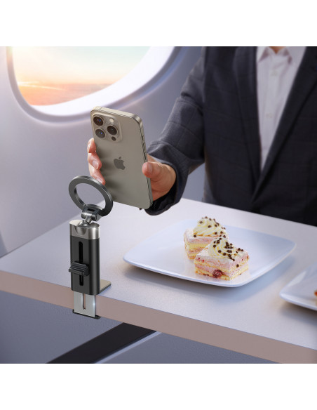 
Magnetinis kelioninis stovas telefonams iki 7,0 colių – juodas
