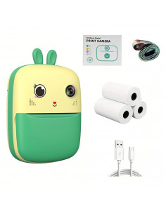 
Mini terminis spausdintuvas su kamera ir vaizdo kamera HURC10Z - žalias
