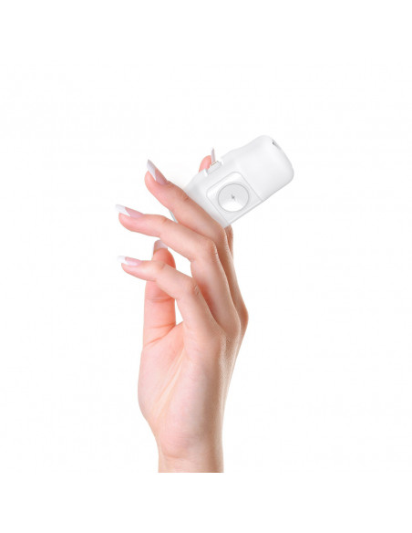 
Mini išorinė baterija 5000mAh 15W su „iPhone Lightning“ ir „Apple Watch“ įkrovikliu – balta
