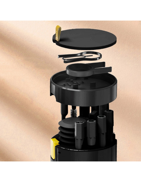 
20 viename daugiafunkcis valymo rinkinys ausinėms, klaviatūroms, ekranams ir išmaniesiems telefonams – juodas
