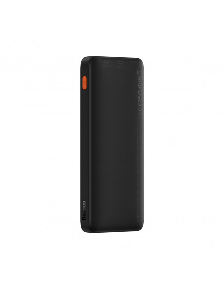 
„Airpow“ 20 W 10000 mAh išorinė baterija su USB-A - USB-C laidu, 30 cm, juoda
