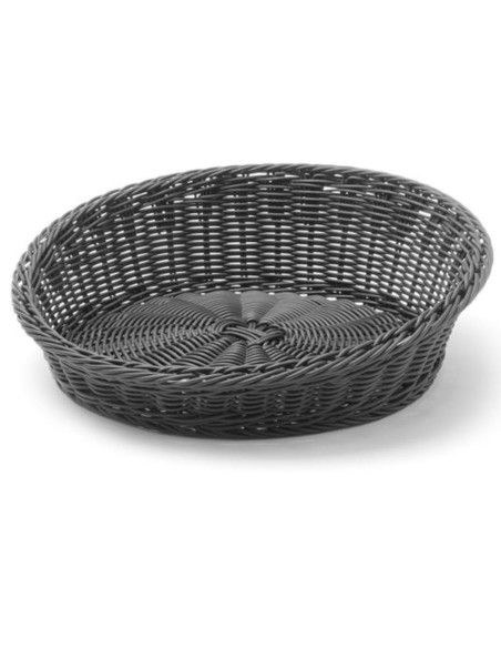 Vitrinos krepšelis duonos vaisiams įstrižas apvalus skersmuo. 370 mm juoda – Hendi 426593 Vitrinos krepšelis duonos vaisiams įstrižas apvalus skersmuo. 370 mm juoda – Hendi 426593