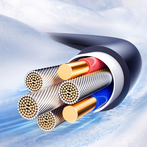 
USB-A - USB-C Crystal-Clear serijos 3A spiralinis kabelis 1,5 m - juodas
