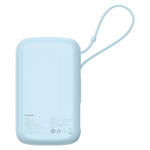 
Išorinė baterija 10000mAh Qpow Pro+ 22.5W USB-C - mėlyna
