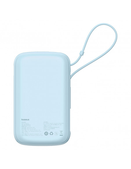
Išorinė baterija 10000mAh Qpow Pro+ 22.5W USB-C - mėlyna
