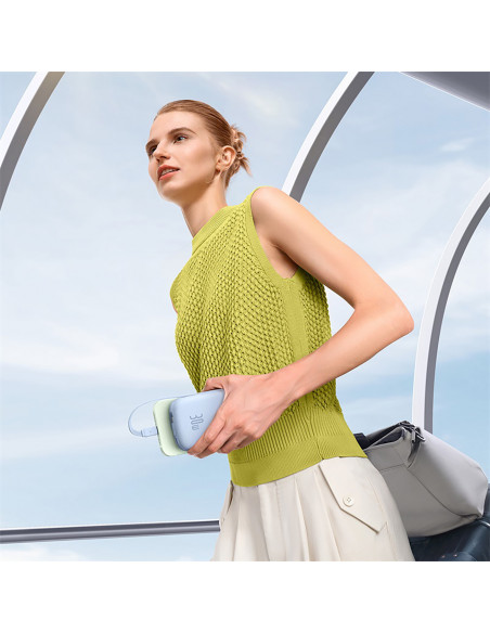 
„QPow 2“ 30 W 10000 mAh išorinė baterija su įmontuotais USB-C laidais – mėlyna
