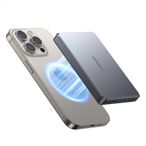 
„Powerbank Pro 10000mAh Ultrathin Magnetic PD 20W USB-C Lightning“ – pilka

