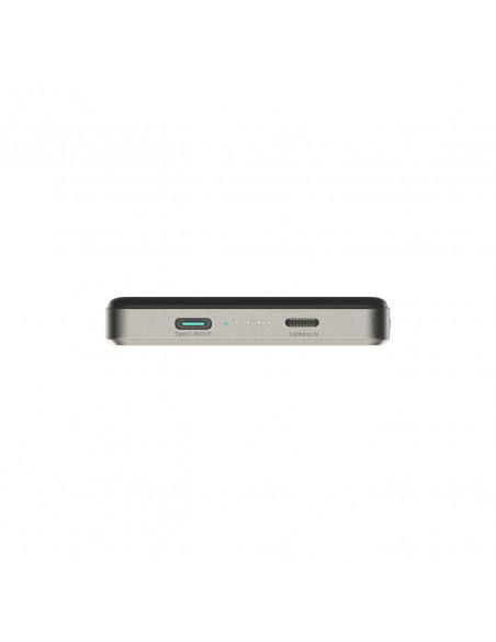 
„Powerbank Pro 10000mAh Ultrathin Magnetic PD 20W USB-C Lightning“ – titano spalvos
