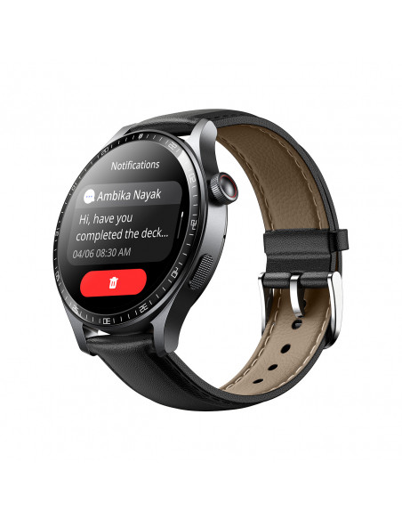 
„Classic Series JR-FC2 Pro“ išmanusis laikrodis su skambučių atsiliepimo funkcija – tamsiai pilkas
