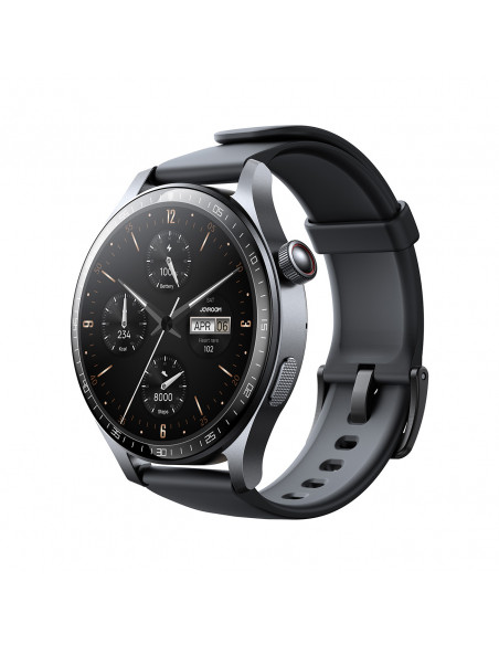 
„Classic Series JR-FC2 Pro“ išmanusis laikrodis su skambučių atsiliepimo funkcija – tamsiai pilkas
