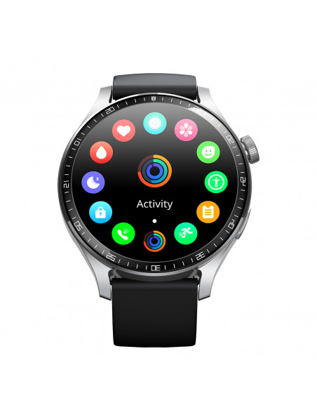 
„Classic Series JR-FC2 Pro“ išmanusis laikrodis su skambučių atsiliepimo funkcija – sidabrinis
