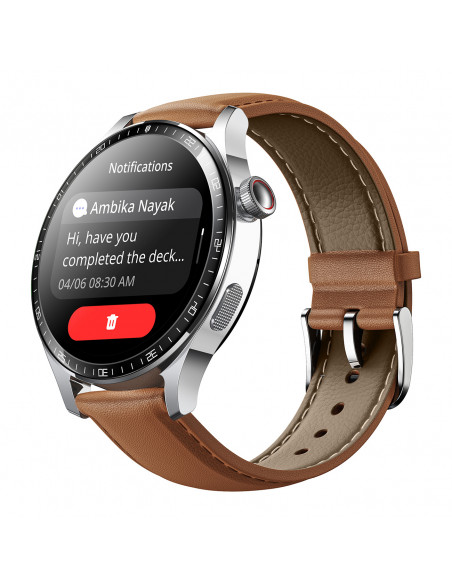 
„Classic Series JR-FC2 Pro“ išmanusis laikrodis su skambučių atsiliepimo funkcija – sidabrinis
