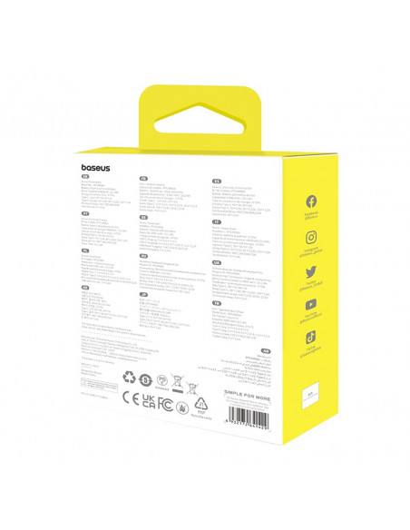 
6000mAh nešiojamas įkroviklis „Magnetic Mini Air 20W“ su USB-C laidu – baltas
