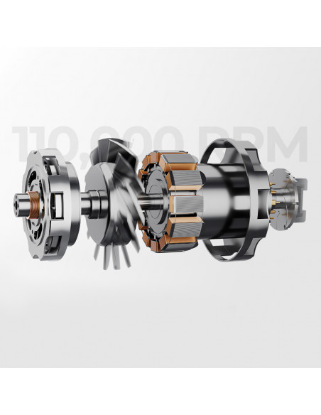 
H100 joninis plaukų džiovintuvas su temperatūros valdymu – pilkas
