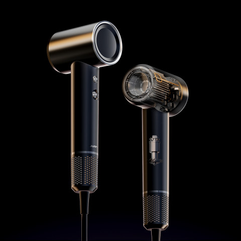 
H100 joninis plaukų džiovintuvas su temperatūros valdymu – pilkas
