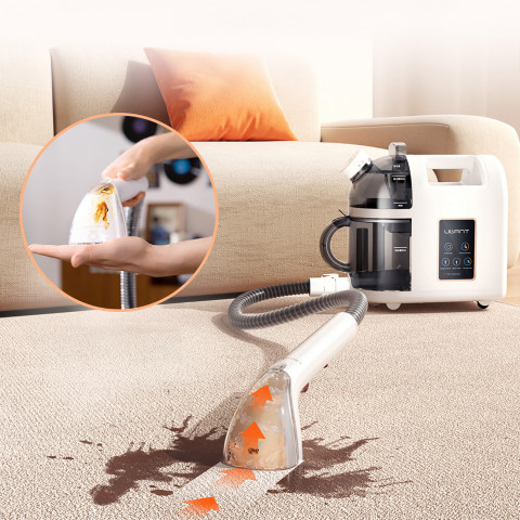 
Giluminio valymo 1900 W garinis valytuvas su garų valymo funkcija B200 - baltas
