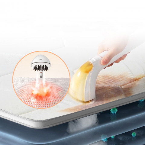 
Giluminio valymo 1900 W garinis valytuvas su garų valymo funkcija B200 - baltas
