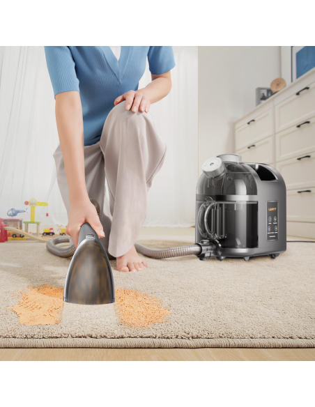 
Giluminio valymo 1900 W garinis valytuvas su garų valymo funkcija B200 - pilkas
