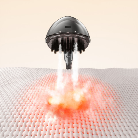 
Giluminio valymo 1900 W garinis valytuvas su garų valymo funkcija B200 - pilkas
