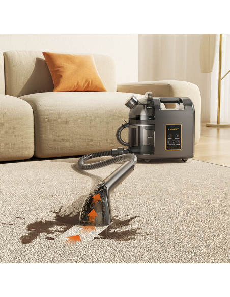 
Giluminio valymo 1900 W garinis valytuvas su garų valymo funkcija B200 - pilkas
