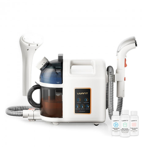 
Giluminio valymo 1900 W garinis valytuvas su garų valymo funkcija B200 + šepetys - baltas
