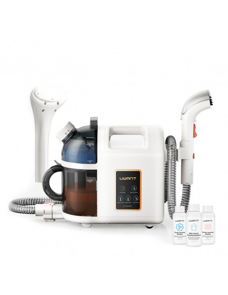 
Giluminio valymo 1900 W garinis valytuvas su garų valymo funkcija B200 + šepetys - baltas
