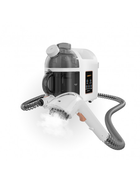 
Giluminio valymo 1900 W garinis valytuvas su garų valymo funkcija B200 + šepetys - baltas
